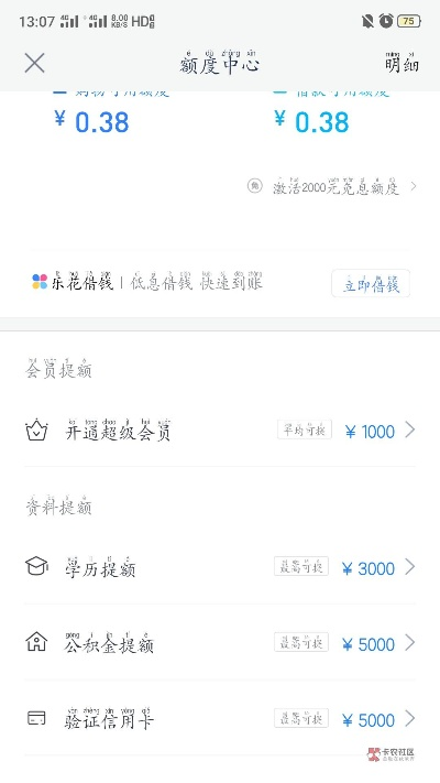 分期乐购物额度提现，初次额度有多少？
