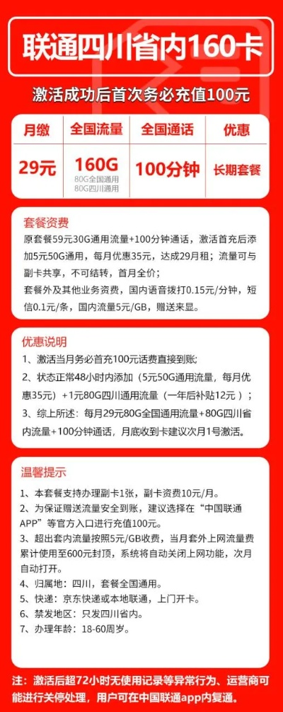 四川联通乡村振兴电话卡办理全攻略，套餐优惠+办理指南+真实案例