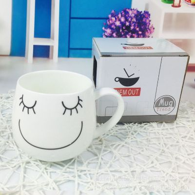 韩国笑脸陶瓷杯，用微笑温暖生活的治愈系好物