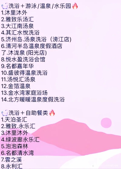 洗浴城加盟品牌大盘点