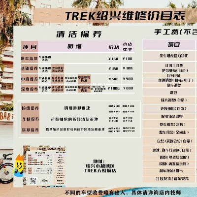 户外品牌维修价格指南