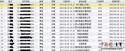 快速查询酒店开房记录