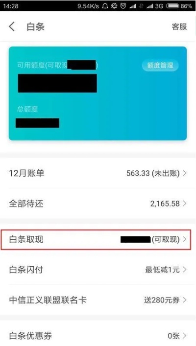 关于白条取现的详细指南