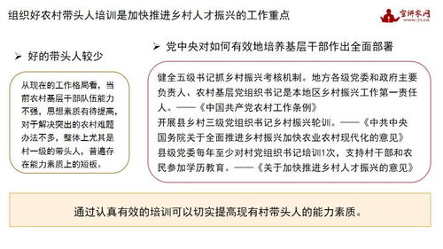 培训赋能乡村带头人，激活乡村振兴领头雁的三大实战策略