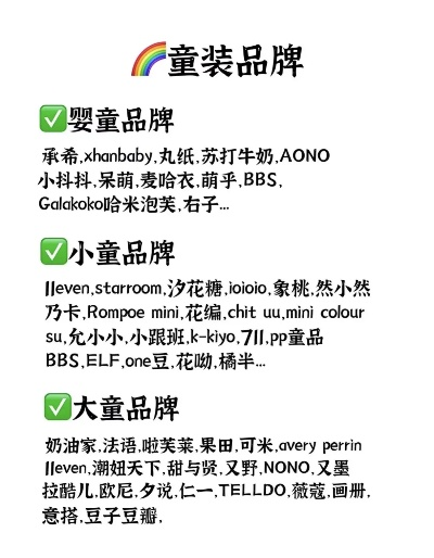 品牌冬装童装加盟店推荐一览
