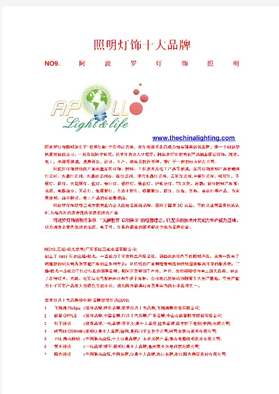 灯饰品牌加盟热门项目推荐