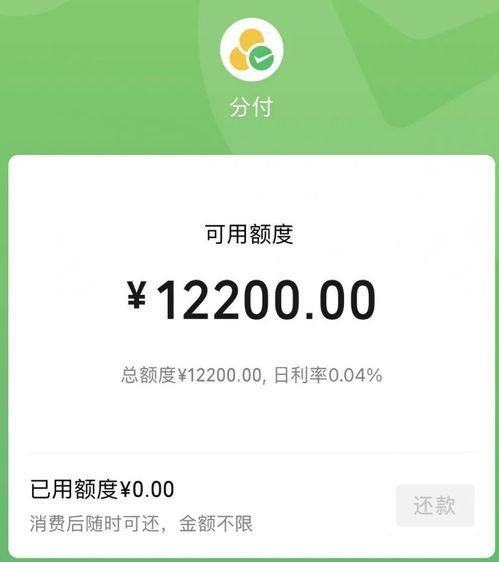 微信分付额度提现攻略，600元起步，轻松实现资金周转