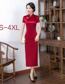 纯色旗袍女款高端品牌图片，经典与时尚的完美融合