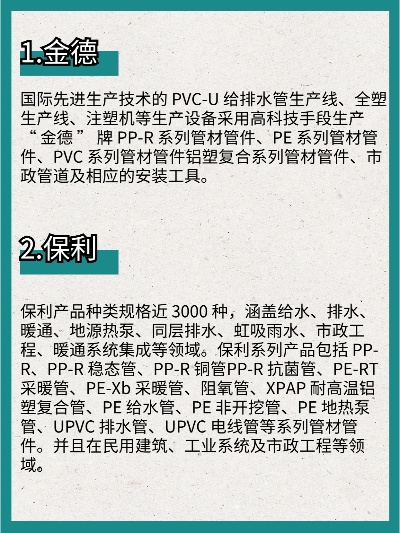 装修水管品牌大全