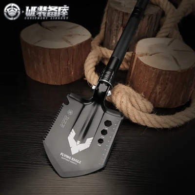户外探险必备神器，熊火牌铁锹