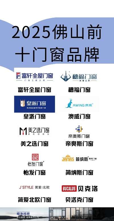 佛山系统门窗加盟品牌推荐