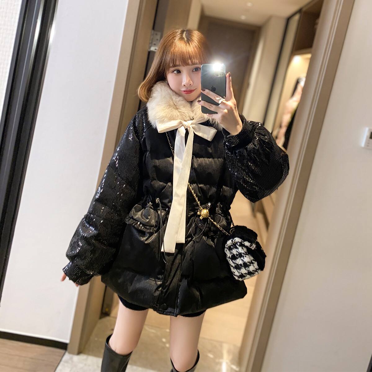 新款棉衣羽绒服 羽绒棉棉服新款女