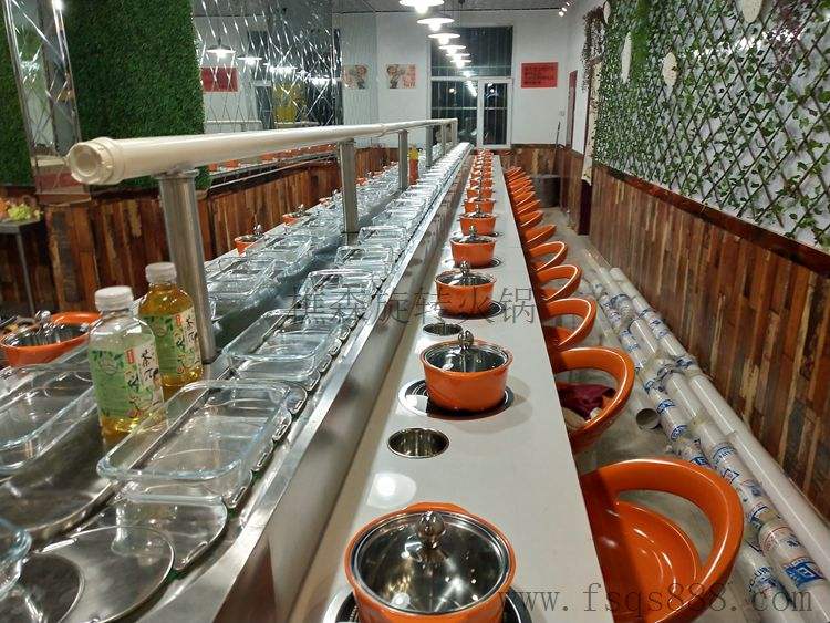旋转火锅餐桌 旋转式火锅餐桌