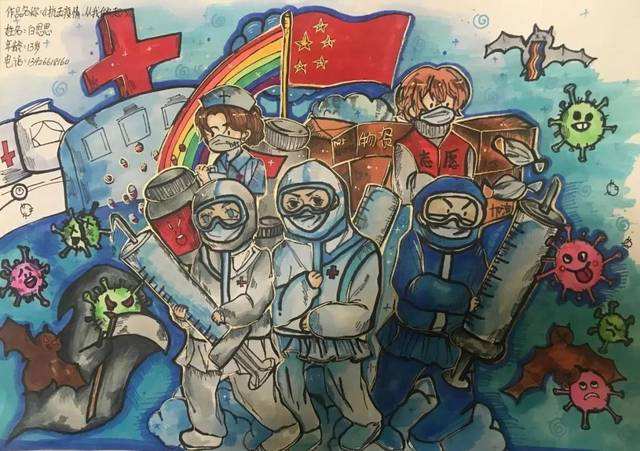 抗击新冠病毒摄影图片手绘 抗击新冠病毒摄影图片手绘作品