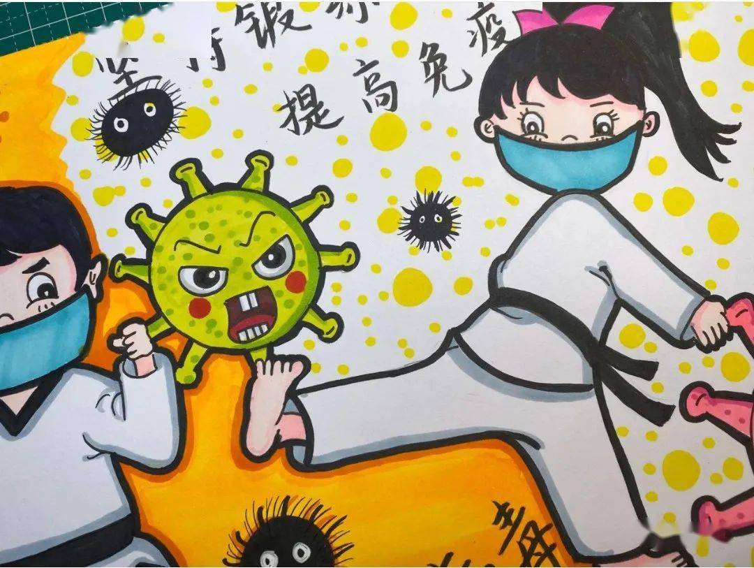 新冠病毒的画怎样画 画一张关于新冠病毒的画