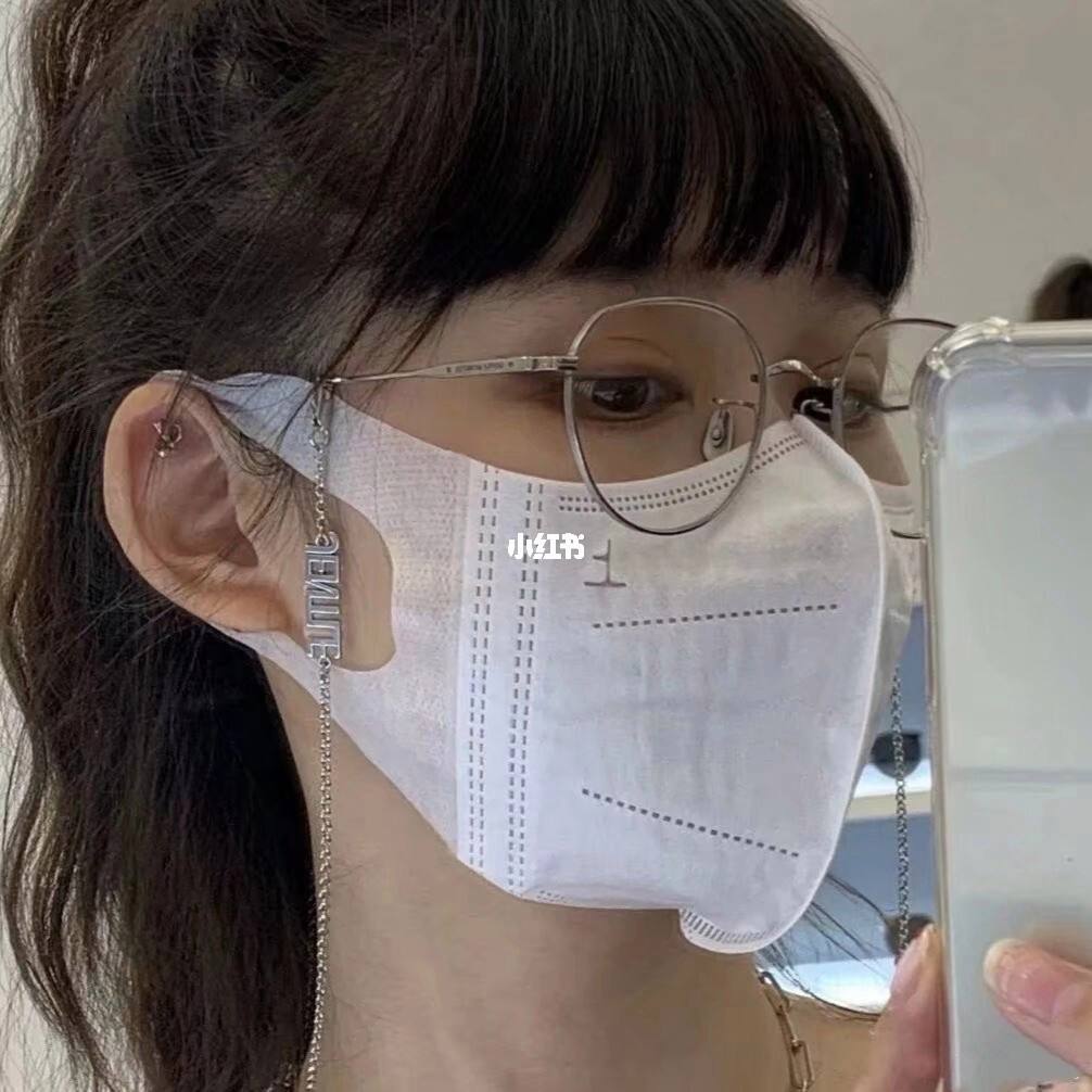 带口罩女生 戴着口罩的女生