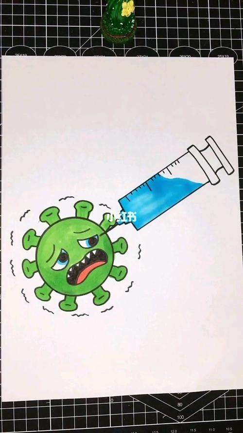 抗击新冠病毒美术画黑白 关于抗击新型冠状病毒的美术画