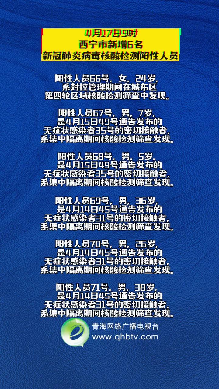 西宁今天新冠病毒有几个 西宁今天新冠病毒有几个病例