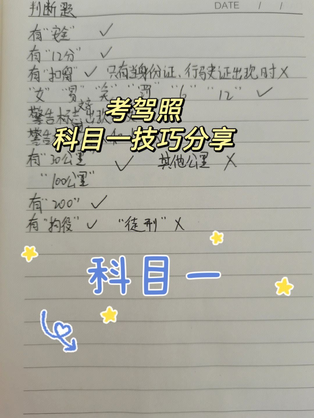 考驾照科目一全部答案 驾考科目一全部题目及答案