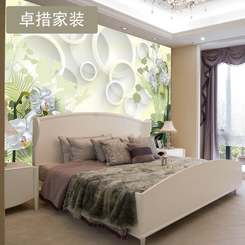 墙布卧室背景墙 墙布卧室背景墙装修效果图