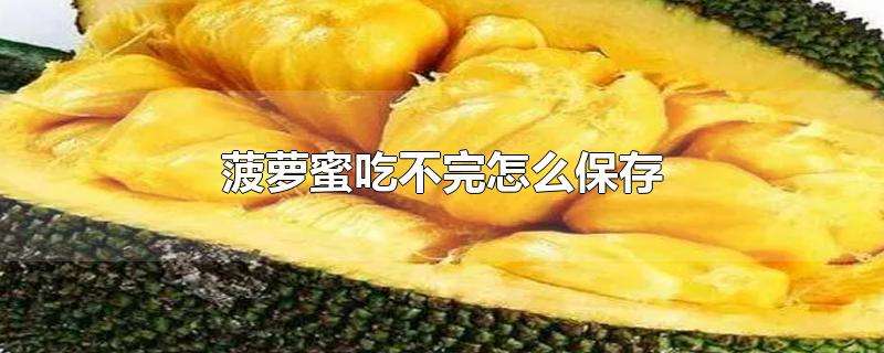 菠萝蜜放冰箱 菠萝蜜放冰箱冷冻之后能不能吃