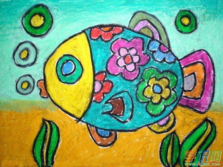 四年级美术作品风景画 四年级美术作品风景画图片