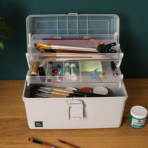 美术工具箱小学生 小学美术教学用具箱