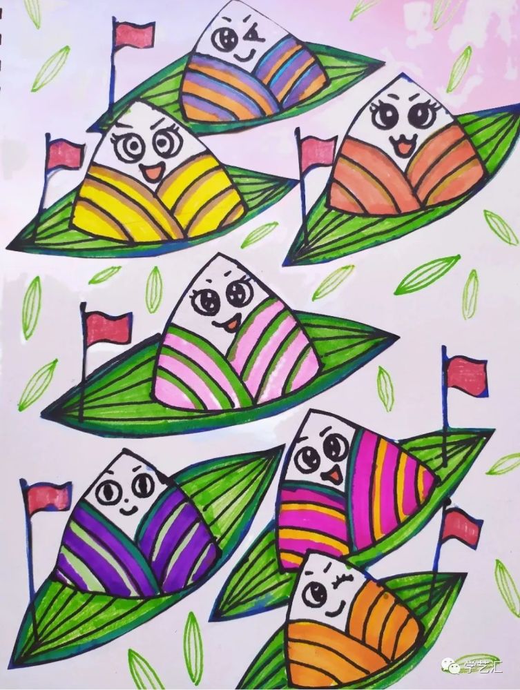 端午节幼儿美术作品 幼儿园端午节美术作品