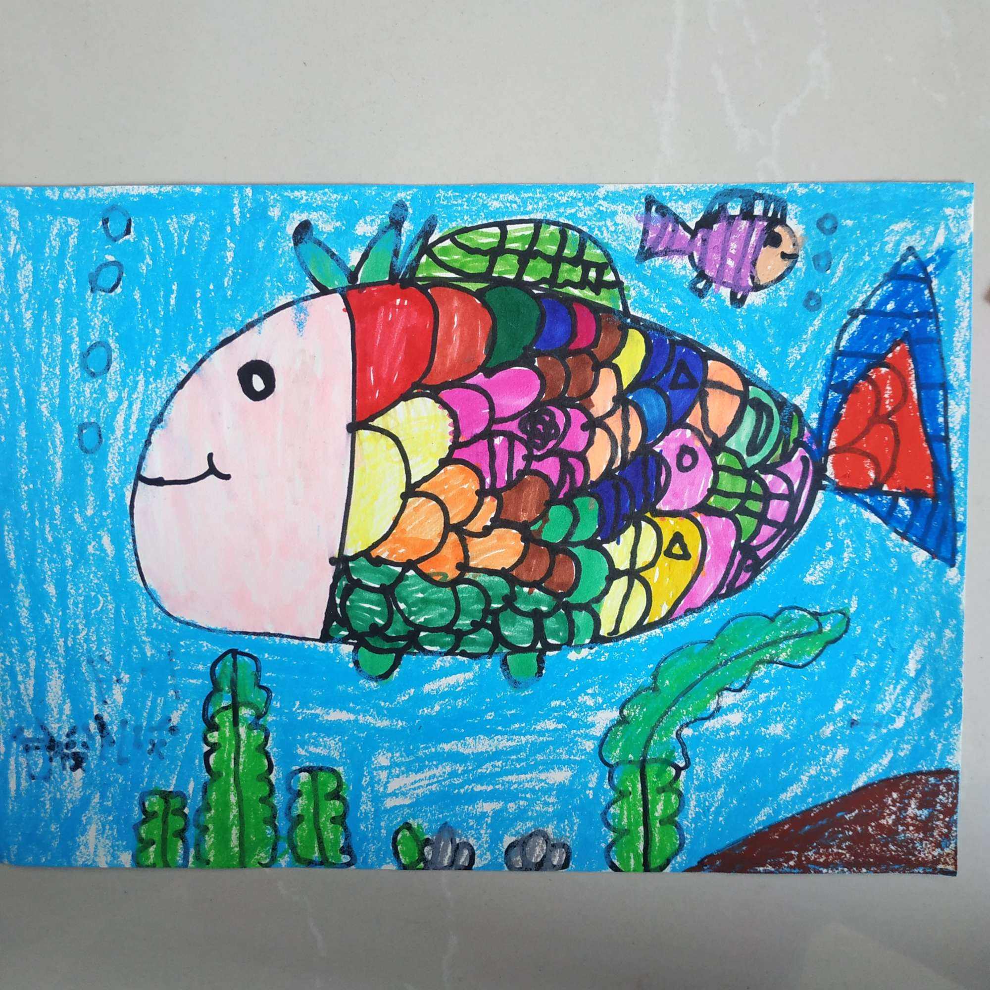 小学一年级美术图画 小学一年级美术画画图片
