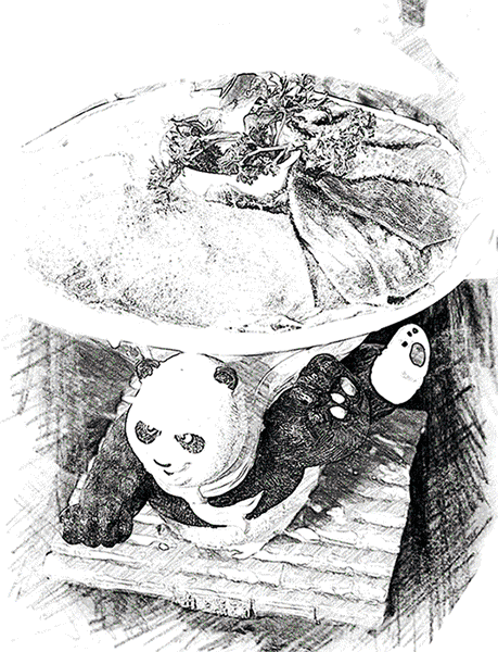 火锅素描 火锅素描画素材