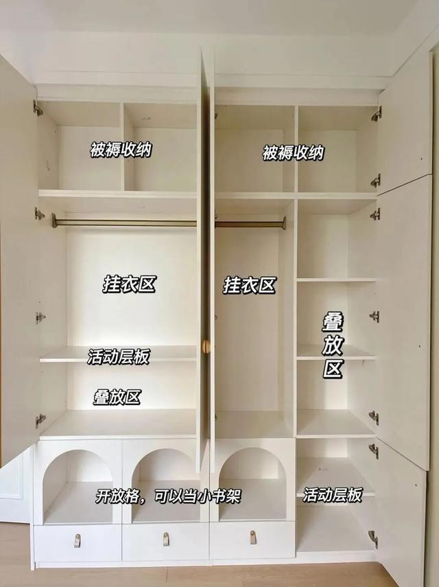 八门衣柜内部结构图 八门衣柜内部结构图片