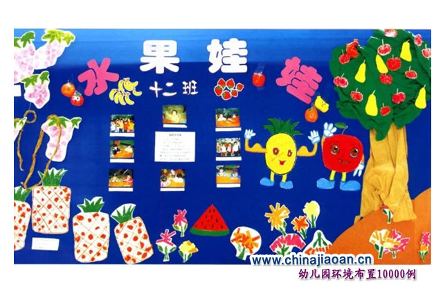 幼儿园水果主题墙布置 幼儿园小班水果主题墙布置