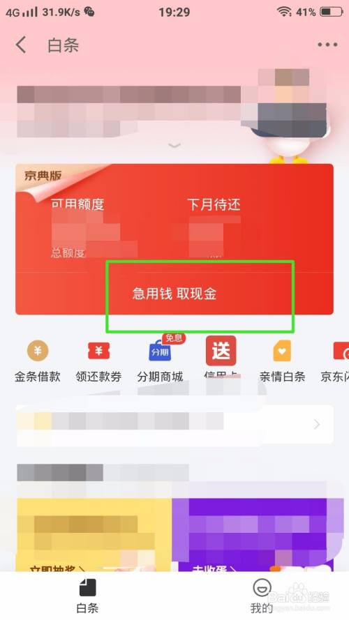 白条怎么把钱套出来呢图片 白条怎么把钱套出来呢图片视频