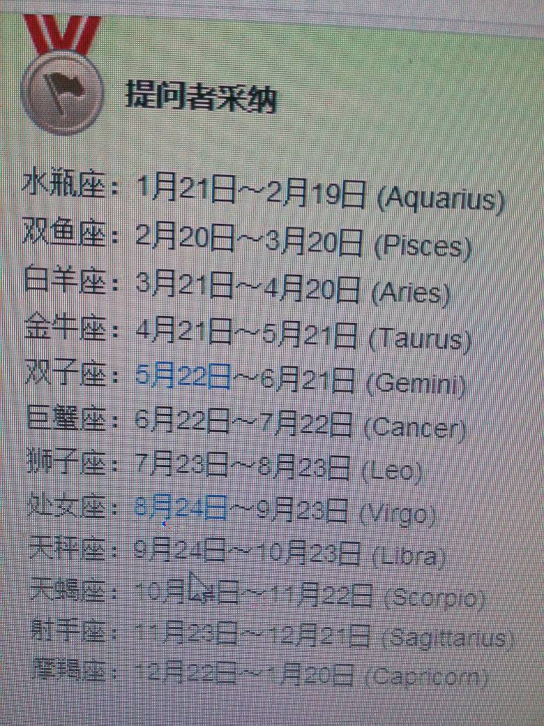 柱是什么星座月份表阴历 