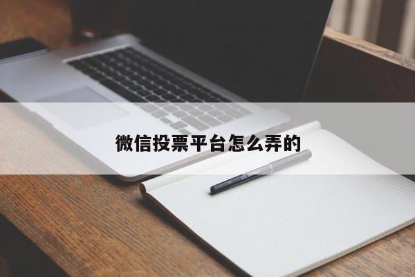 微信投票平台怎么弄的
