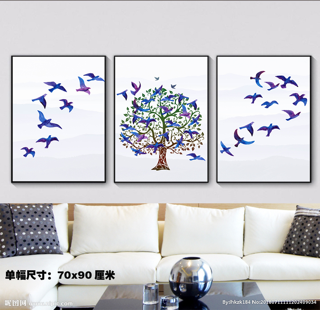 室内装饰画设计图尺寸多大 室内装饰画设计图尺寸多大好看