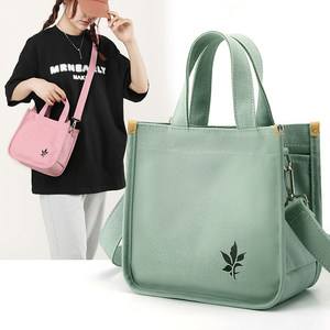 女式帆布新款手提包百搭 女式帆布新款手提包百搭图片