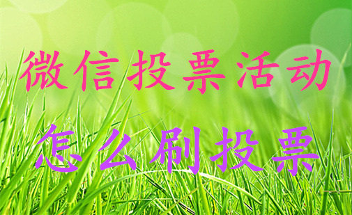西安微信人工投票 西安微信人工投票怎么投