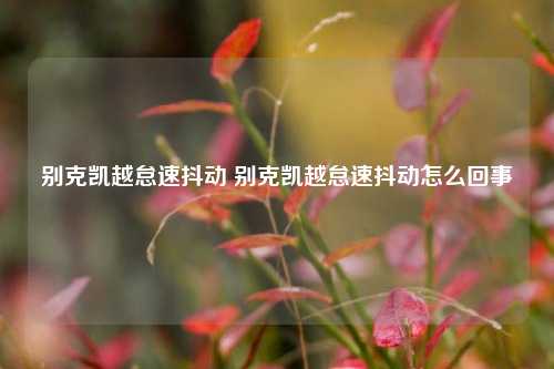 别克凯越怠速抖动 别克凯越怠速抖动怎么回事