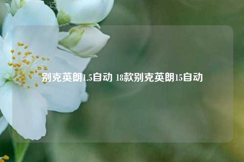 别克英朗1.5自动 18款别克英朗15自动