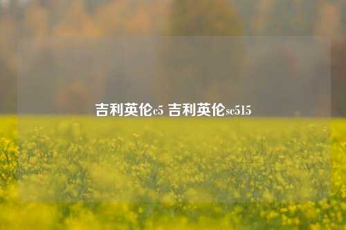吉利英伦c5 吉利英伦sc515