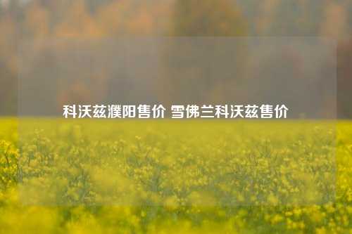 科沃兹濮阳售价 雪佛兰科沃兹售价